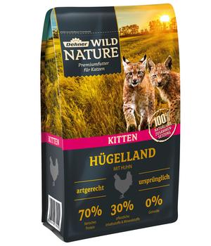 Dehner Wild Nature Trockenfutter für Katzen Hügelland Kitten, Huhn