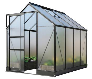 Vitavia Gewächshaus Pontos 5000, HKP 6 mm, inkl. Fundament, ca. B195/H207/T261 cm