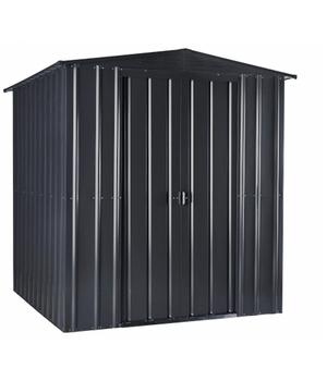 Globel Gerätehaus Somnium 65, ca. B184/H193/T154 cm, Dunkelgrau - Stahl