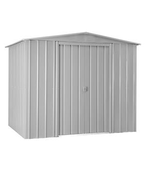 Globel Gerätehaus Somnium 86, ca. B245/H198/T185 cm, Silber - Stahl