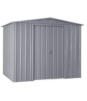 Globel Gerätehaus Somnium 88, ca. B245/H198/T247 cm, Silber - Stahl