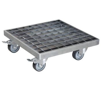 Wagner Pflanzenroller, ca. B29/H9,5/T29 cm, Silber - Stahl
