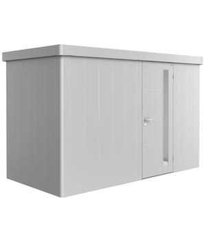 Biohort Gerätehaus Neo 1D, Silber - Stahl / Metall