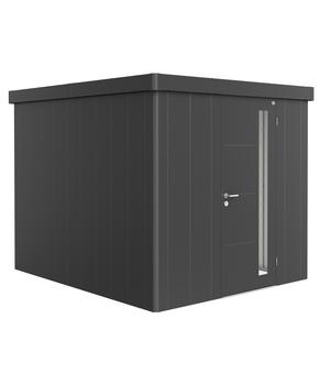 Biohort Gerätehaus Neo 3B, Dunkelgrau - Stahl / Metall