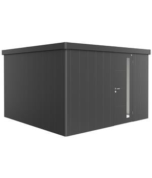 Biohort Gerätehaus Neo 4D, ca. B357,4/H222/T357,4 cm, Dunkelgrau - Stahl, Metall