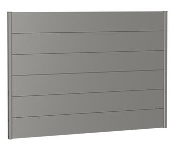 Biohort Sichtschutz, ca. B200/H135 cm, Quarzgrau - Metall