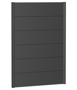 Biohort Sichtschutz, ca. B100/H135 cm, Dunkelgrau - Metall