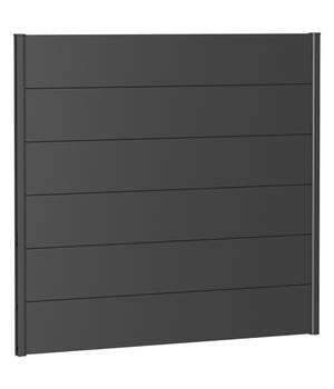 Biohort Sichtschutz, ca. B150/H135 cm, Dunkelgrau - Metall