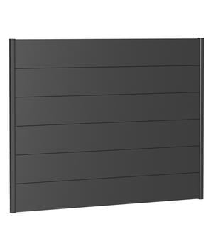 Biohort Sichtschutz, ca. B180/H135 cm, Dunkelgrau - Metall