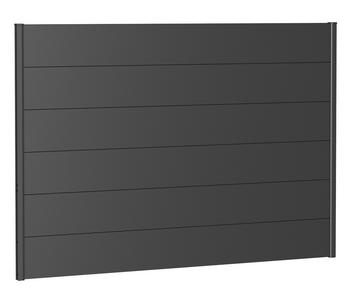 Biohort Sichtschutz, ca. B200/H135 cm, Dunkelgrau - Metall