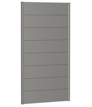 Biohort Sichtschutz, ca. B100/H180 cm, Quarzgrau - Metall