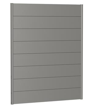 Biohort Sichtschutz, ca. B150/H180 cm, Quarzgrau - Metall
