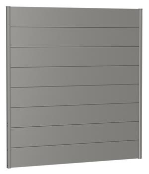 Biohort Sichtschutz, ca. B180/H180 cm, Quarzgrau - Metall