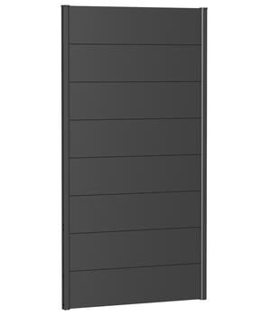 Biohort Sichtschutz, ca. B100/H180 cm, Dunkelgrau - Metall