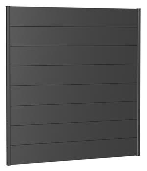 Biohort Sichtschutz, ca. B180/H180 cm, Dunkelgrau - Metall