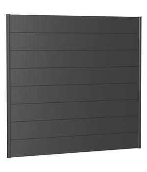 Biohort Sichtschutz, ca. B200/H180 cm, Dunkelgrau - Metall