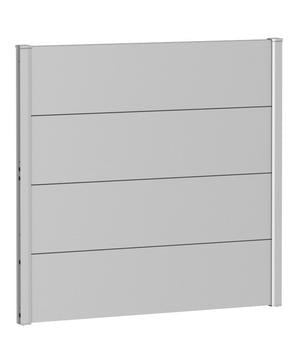 Biohort Sichtschutz, ca. B100/H90 cm, Silber - Metall