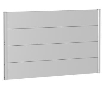 Biohort Sichtschutz, ca. B150/H90 cm, Silber - Metall