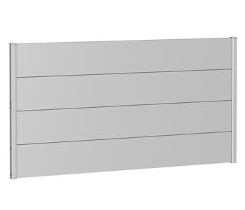 Biohort Sichtschutz, ca. B180/H90 cm, Silber - Metall
