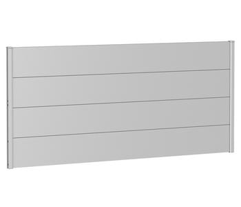 Biohort Sichtschutz, ca. B200/H90 cm, Silber - Metall