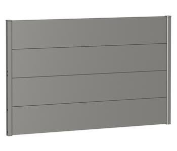 Biohort Sichtschutz, ca. B150/H90 cm, Quarzgrau - Metall