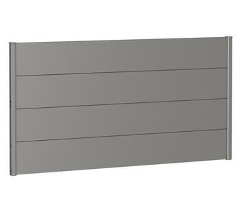 Biohort Sichtschutz, ca. B180/H90 cm, Quarzgrau - Metall