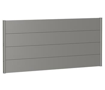 Biohort Sichtschutz, ca. B200/H90 cm, Quarzgrau - Metall