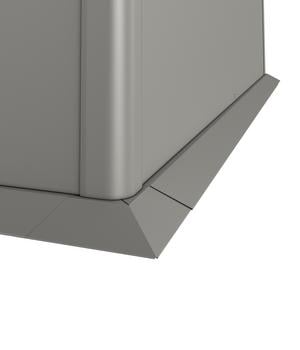 Biohort Mähkante 1,5x1,5, Quarzgrau - Metall
