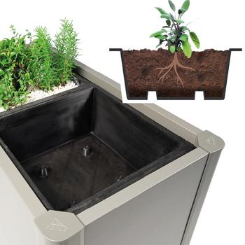 Biohort Pflanzeinsatz Belvedere, Schwarz - Kunststoff