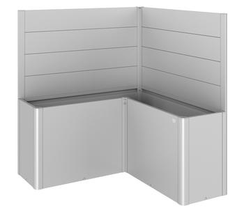 Biohort Sichtschutz Belvedere L150, ca. B152/H91/T152 cm, Silber - Metall