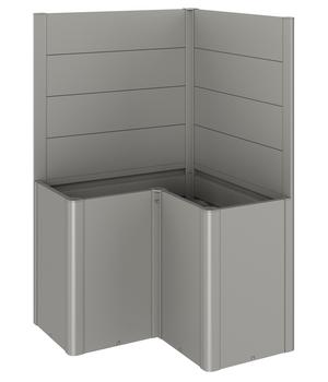 Biohort Sichtschutz Belvedere L100, ca. B102/H91/T102 cm, Quarzgrau - Metall