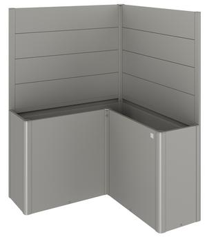 Biohort Sichtschutz Belvedere L150, ca. B152/H91/T152 cm, Quarzgrau - Metall