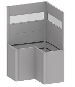 Biohort Sichtschutz Belvedere L100 mit Acrylglas, ca. B102/H91/T102 cm