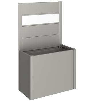 Biohort Sichtschutz Belvedere 100 mit Acrylglas, ca. B102/H91/T4 cm, Quarzgrau - Metall / Acryl