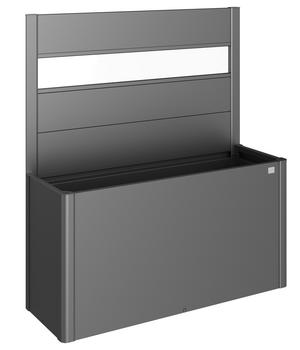 Biohort Sichtschutz Belvedere 150 mit Acrylglas, ca. B152/H91/T4 cm, Dunkelgrau - Metall / Acryl