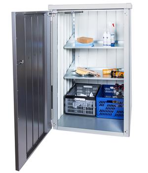 Biohort Regalsteher Alex, 2 Stück, Silber - Stahl