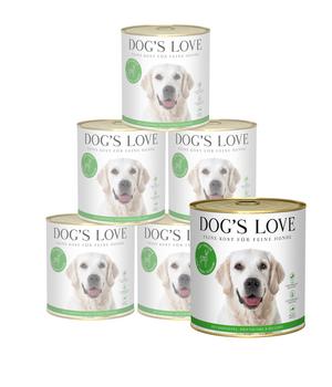 DOG'S LOVE Nassfutter für Hunde Adult, 6 x 800 g