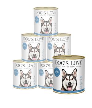 DOG'S LOVE Nassfutter für Hunde Adult, 6 x 800 g