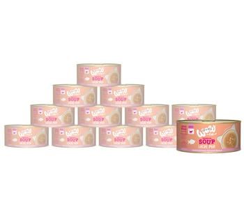 WOW® Cat Nassfutter für Katzen Premium Suppe, Adult, 12 x 70 g