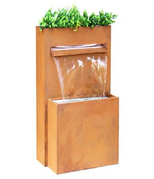 Dehner Cortenstahl-Gartenbrunnen Perth, ca. H89 cm, Orange - Cortenstahl