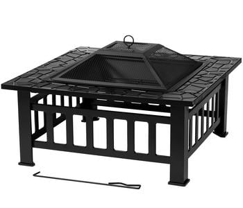 tepro Feuerstelle Glenview, Schwarz - Stahl
