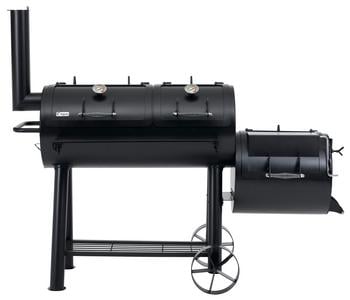tepro Massiv Smoker Indianapolis, Schwarz - Gusseisen / Edelstahl