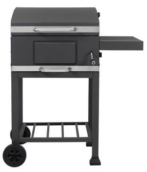 tepro Holzkohlegrill Toronto Basic, Schwarz / Silber - Edelstahl
