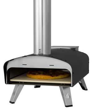 tepro Pellet Pizzaofen Danbury, Schwarz / Silber - Edelstahl Stahl