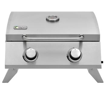 tepro Tischgasgrill Chicago, Silber - Edelstahl