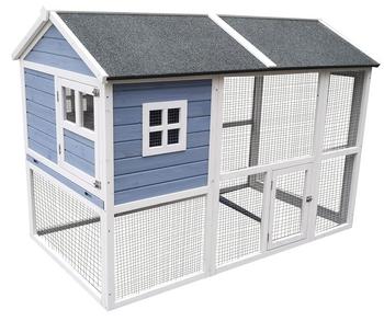 Dehner Lieblinge XXL Nagerheim Funny Flocke, hellblau, ca. B170/H120/T99 cm