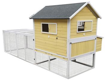 Dehner Lieblinge Hühnerstall Miami, gelb, ca. B337/H158,5/T145,8 cm