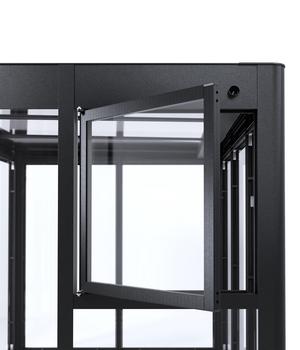 SunElements Fenster anthrazit-metallic, Acrylglas klar 6 mm, ca. B90/H95 cm