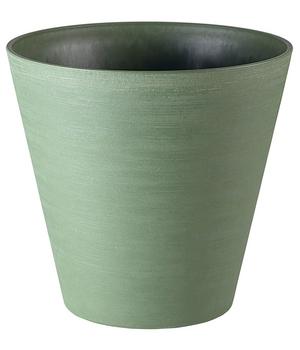 TeraPlast Kunststoff-Topf Hoop inkl. Wasserreservoir, konisch, Grün - Kunststoff