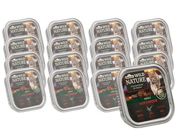 Dehner Wild Nature Nassfutter für Katzen Hochmoor Adult, Ente & Pute, 16 x 100 g